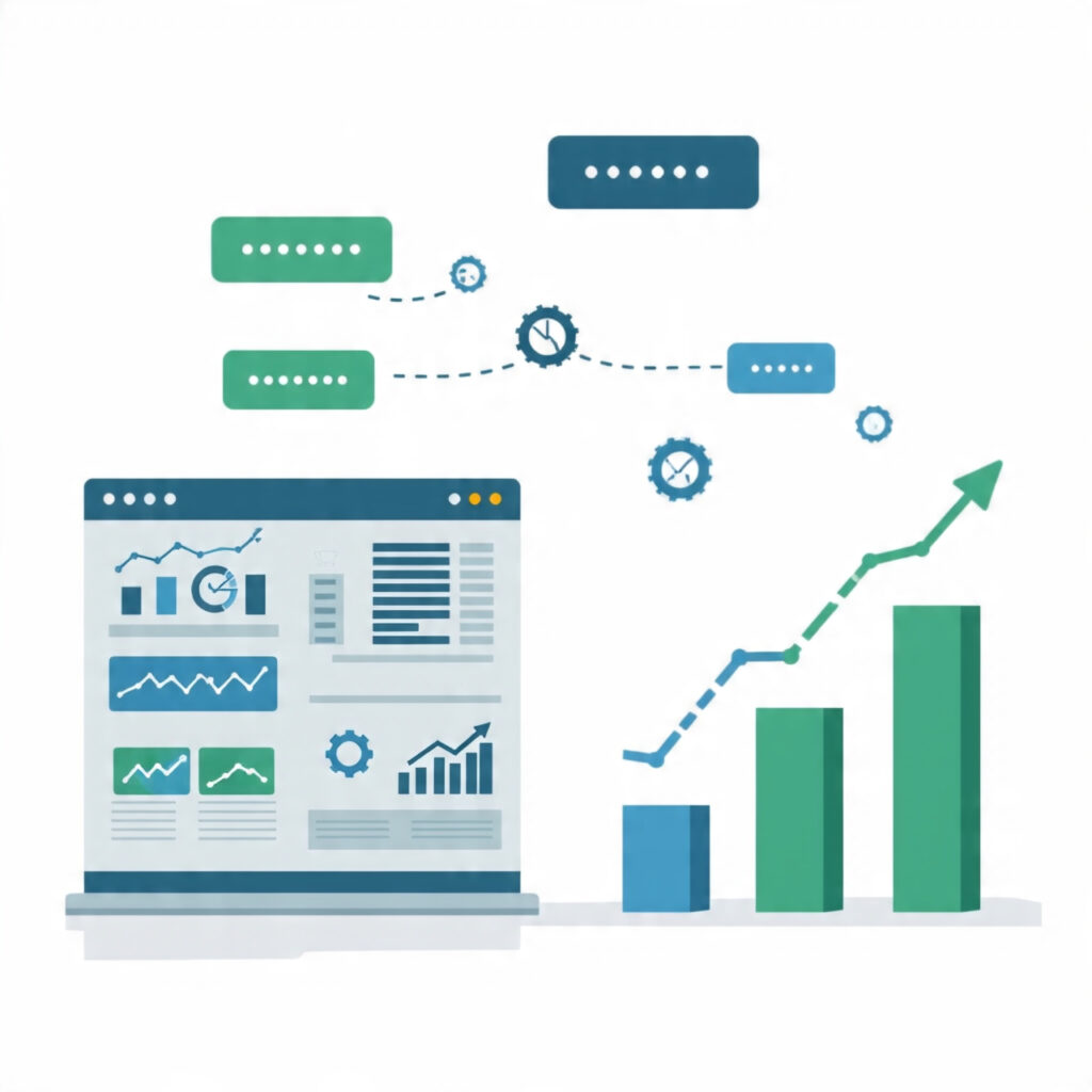 Connected digital system layers working together as one growth system